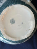 Antique WH Grindley England Semi-Porcelain Chamber Pot - Atlas Green Pattern - thumbnail 7 of 10