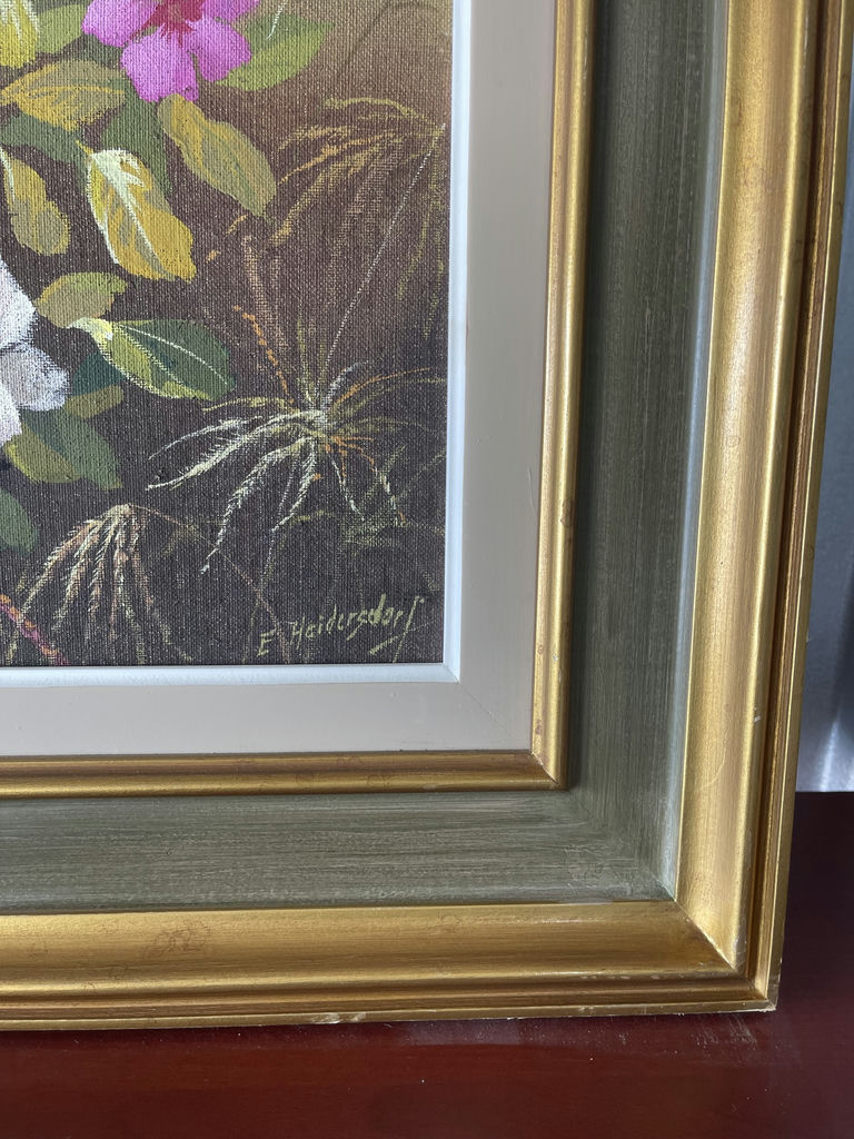 E.Heidersdorf Original Floral Painting - image 4 of 9