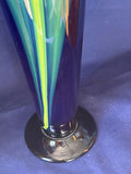 Pair of Fine Studio Art Glass Vases - Karl Schantz Style 17" Floor Vase & Murano Style 7.5" - thumbnail 8 of 14