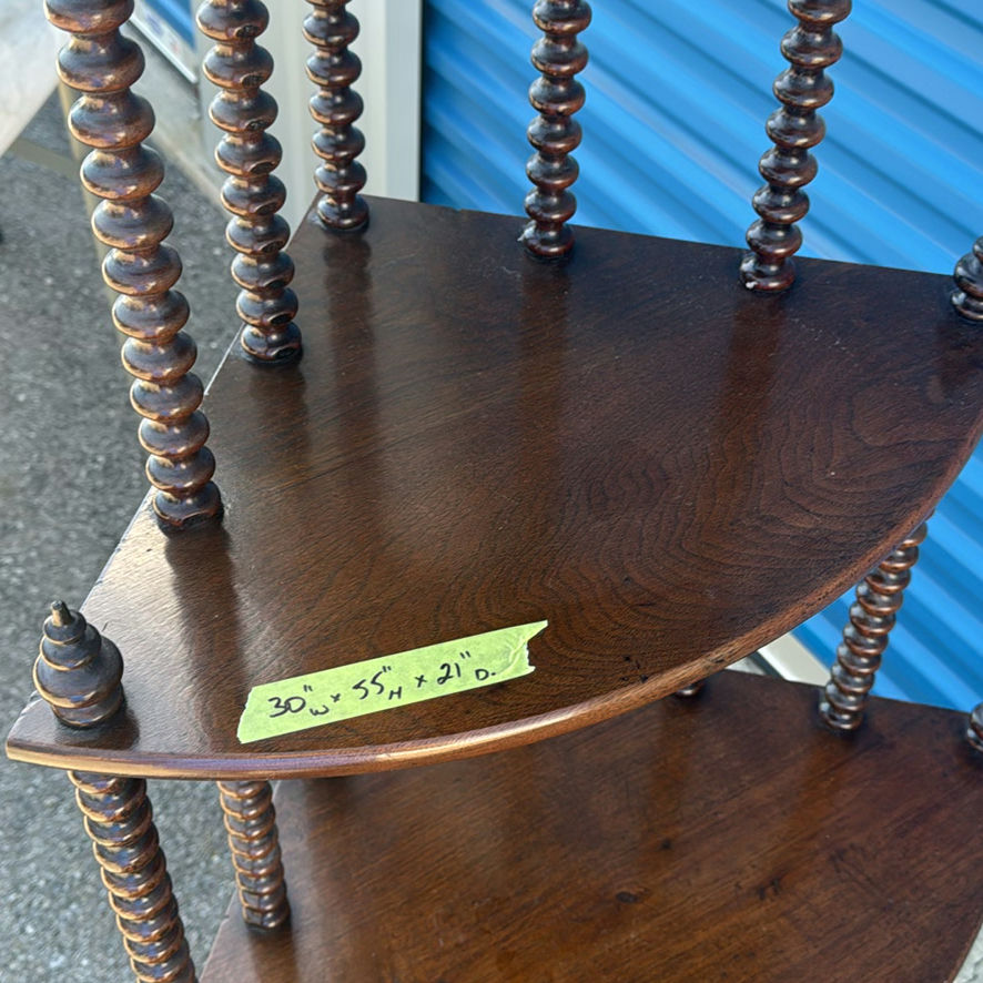 Wooden Corner Shelf Stand - image 4 of 8