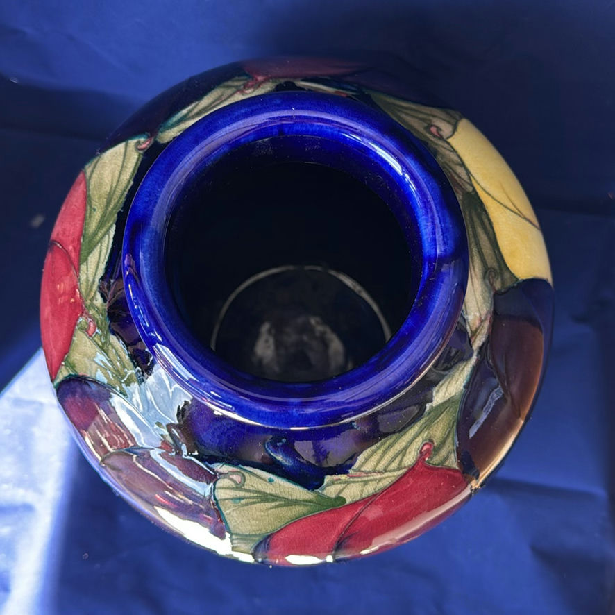 Moorcroft Fruit Pattern Vase “Wisteria Plum” 12” Tall - image 5 of 18
