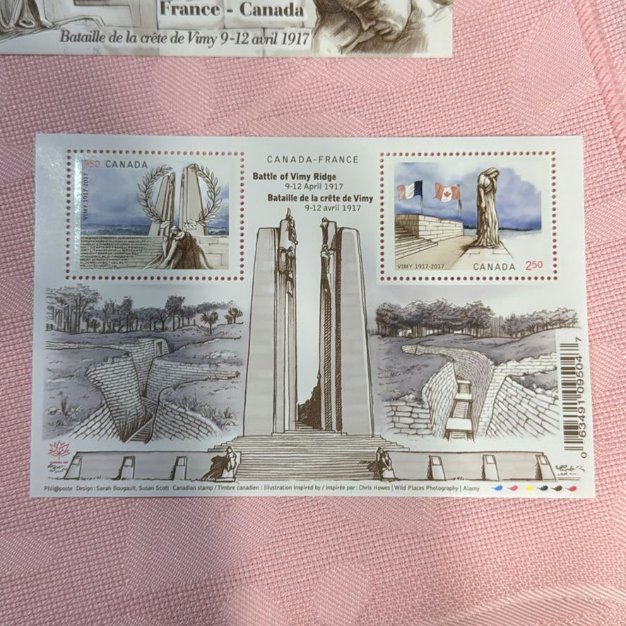Canadian War Stamps And Coins Incl. 2017 $3 Fine Silver Coin - image 10 of 14