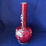 Antique 1880s Karlsbad Rudolph Tischler Porcelain Vase Hand-Painted Bee 12.5" - thumbnail 2 of 6