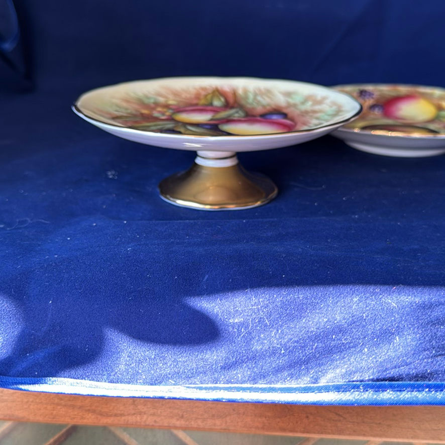 Aynsley Teacup And Saucer trio Orchard Gold - image 4 of 11