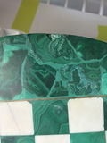 Vintage Malachite Chessboard With Original Stone Pieces - thumbnail 10 of 13