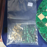 Vintage Malachite Chessboard With Original Stone Pieces - thumbnail 4 of 13