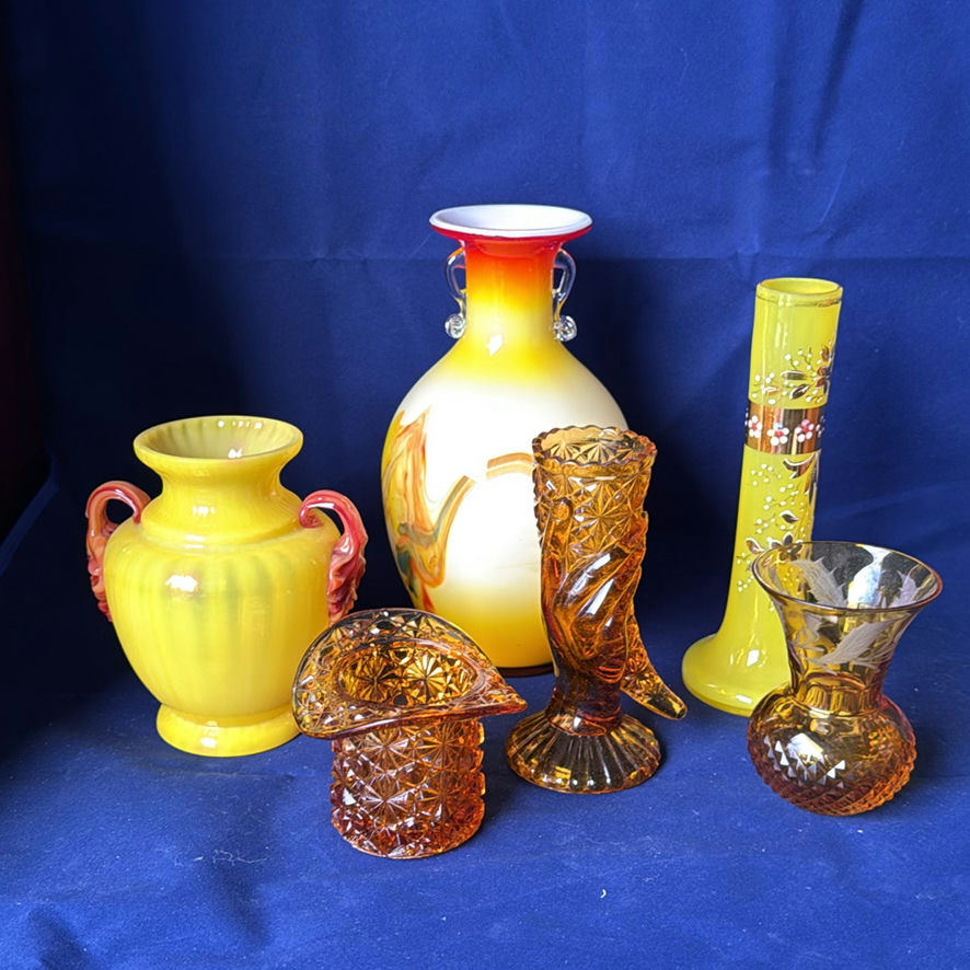 Yellow/Orange Glass Decor - image 1 of 18