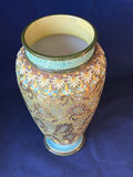 Antique Doulton Lambeth Slater’s Patent Stoneware Vase – 9" H, - thumbnail 1 of 11
