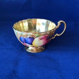 Aynsley Teacup And Saucer trio Orchard Gold - thumbnail 9 of 11