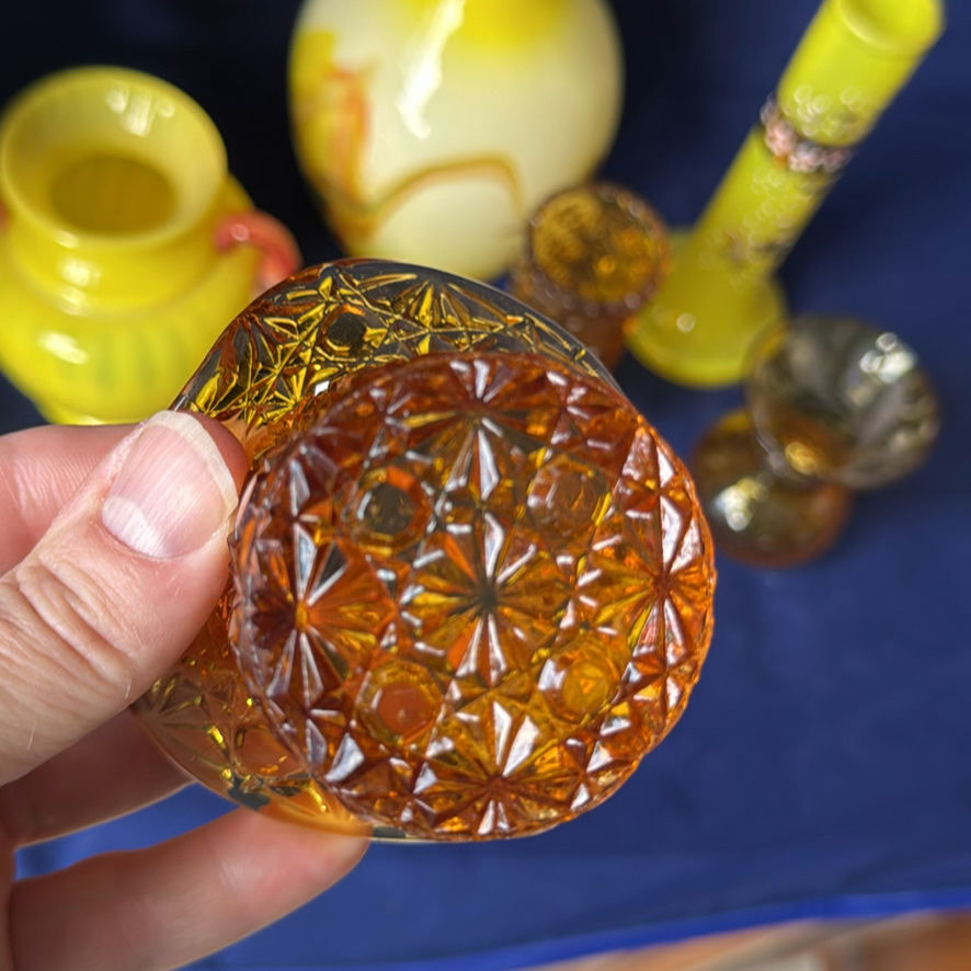 Yellow/Orange Glass Decor - image 5 of 18