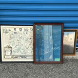 3 Framed Maps - thumbnail 1 of 6