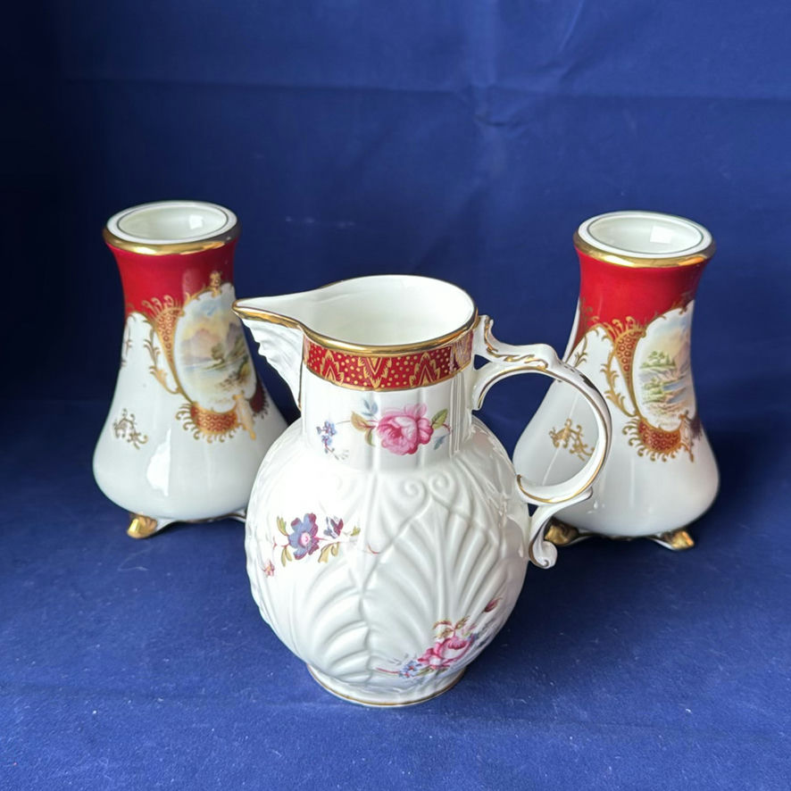 Coalport Jug And Vases - image 1 of 14