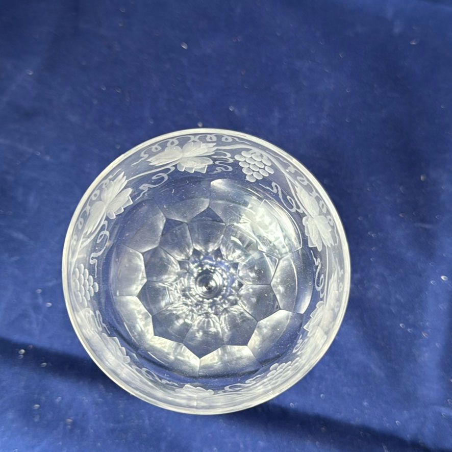Antique Crystal Glasses In 3 Sizes - image 8 of 11