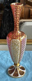Vintage Bohemian Art Glass Collection – 5-Piece Estate Lot (Ruby, Cranberry & Cut-to-Clear) - thumbnail 19 of 22