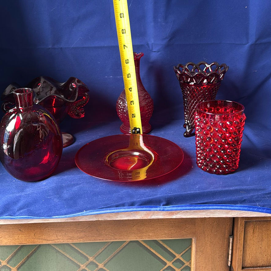 Ruby Red Pressed Glassware - image 2 of 17