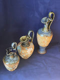 Antique Royal Doulton Lambeth Stoneware Ewer Trio c.1902 - Matched Collection - thumbnail 1 of 17