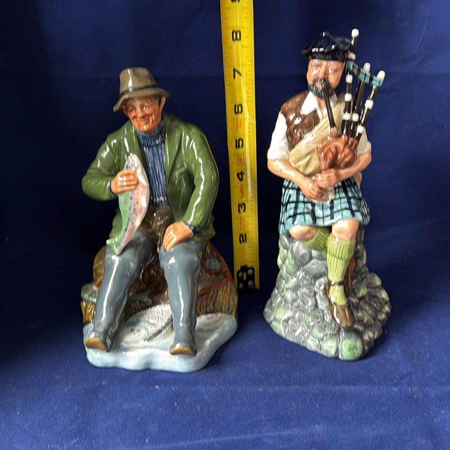 Royal Doulton "A Good Catch" and "The Piper" - image 2 of 10