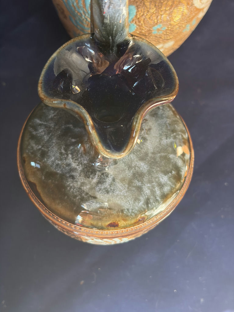Antique Royal Doulton Lambeth Stoneware Ewer Trio c.1902 - Matched Collection - image 2 of 17