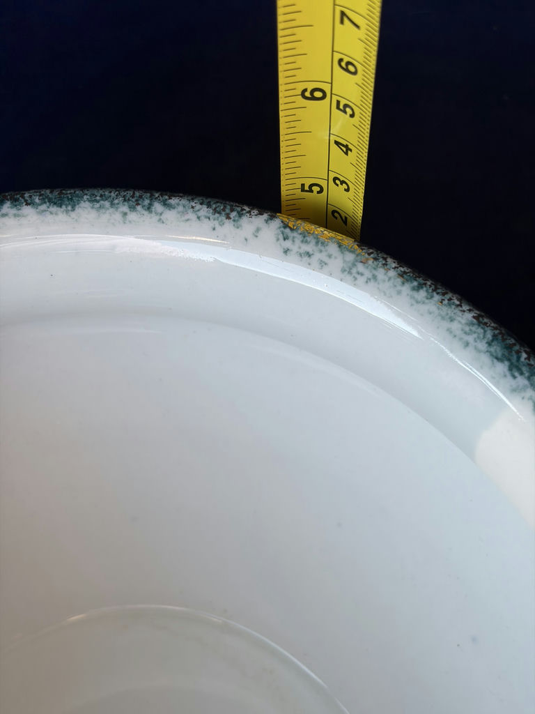 Antique WH Grindley England Semi-Porcelain Chamber Pot - Atlas Green Pattern - image 10 of 10
