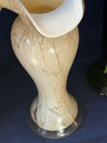 Pair of Fine Studio Art Glass Vases - Karl Schantz Style 17" Floor Vase & Murano Style 7.5" - thumbnail 4 of 14