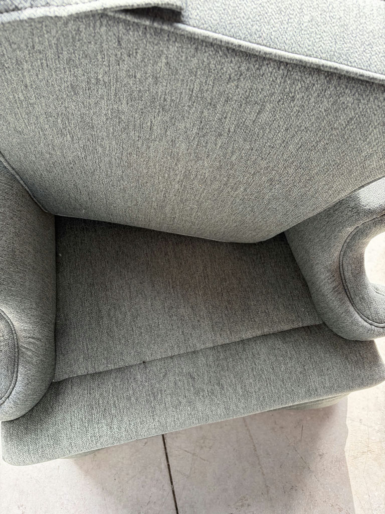 Sage Colour Wingback Armchair - image 3 of 8