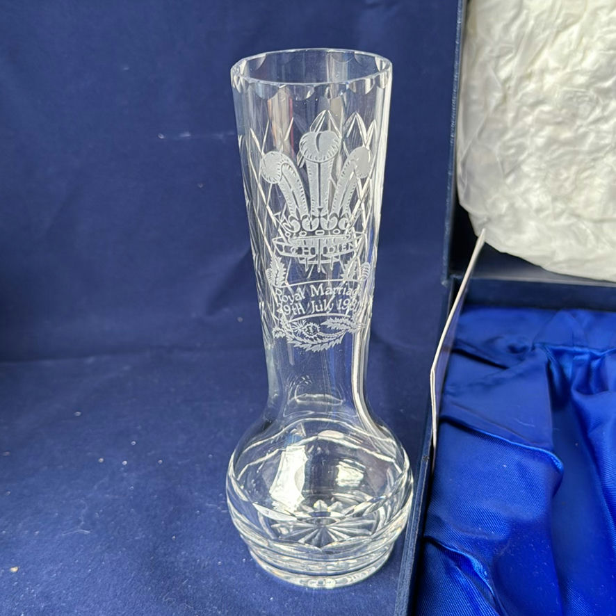 Edinburgh Crystal Commemorative Vase And 2 Glasses - image 10 of 12