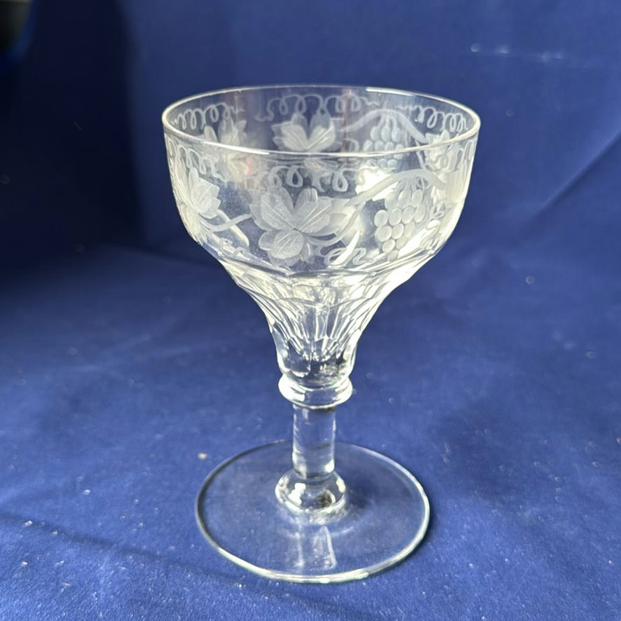 Antique Crystal Glasses In 3 Sizes - image 7 of 11