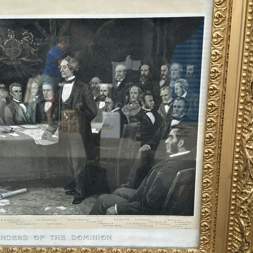 Framed "The Founders of the Dominion" Print - image 2 of 6