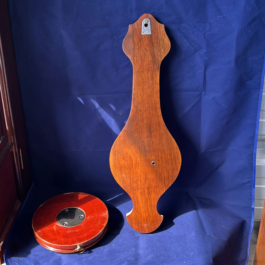 Wooden Wall Barometer and Round Weather Gauge - image 7 of 7