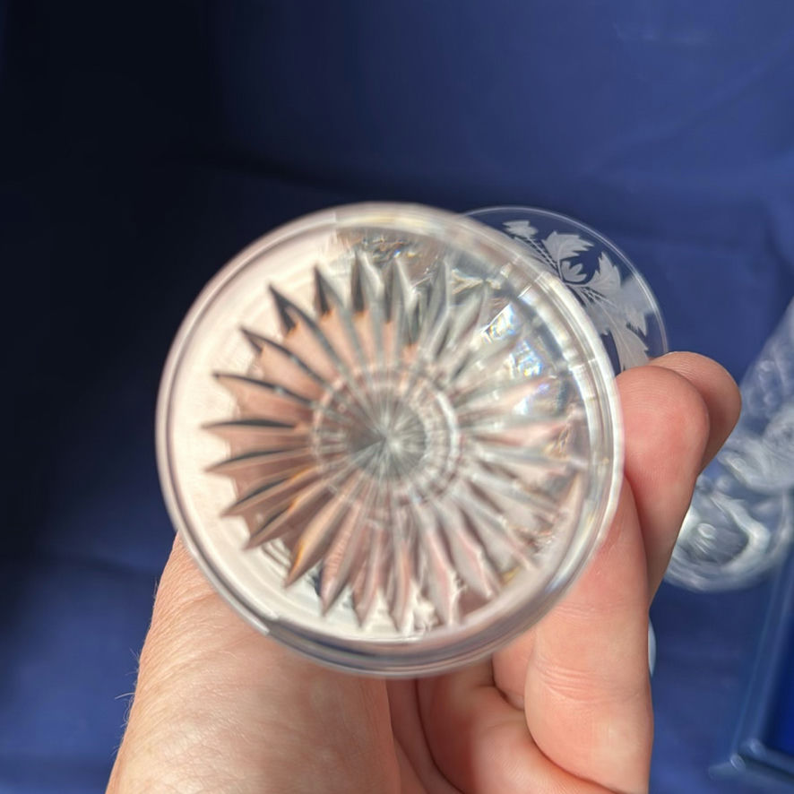 Edinburgh Crystal Commemorative Vase And 2 Glasses - image 6 of 12