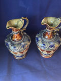 Pair of Antique Doulton Lambeth Stoneware Art Union Ewers by Emily Partington, c. 1895 - thumbnail 1 of 11