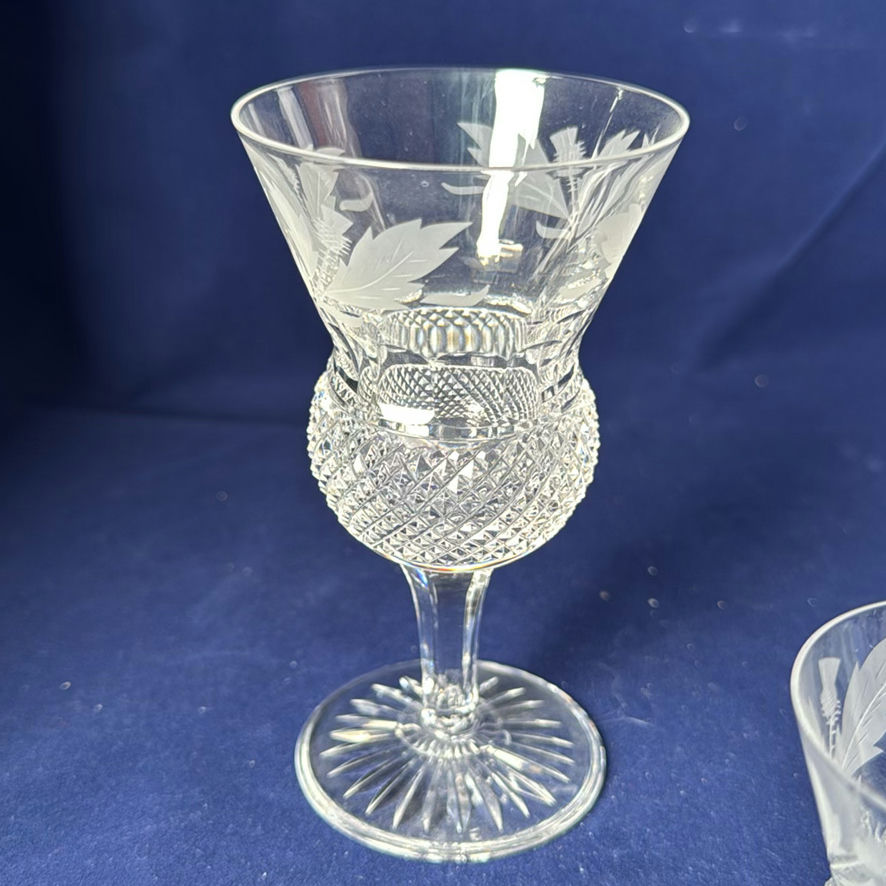 Edinburgh Crystal Commemorative Vase And 2 Glasses - image 3 of 12