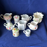 Various Creamers, 2 lidded Dishes Nippon, Hammersley And More - thumbnail 1 of 35