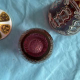Vintage Bohemian Art Glass Collection – 5-Piece Estate Lot (Ruby, Cranberry & Cut-to-Clear) - thumbnail 13 of 22