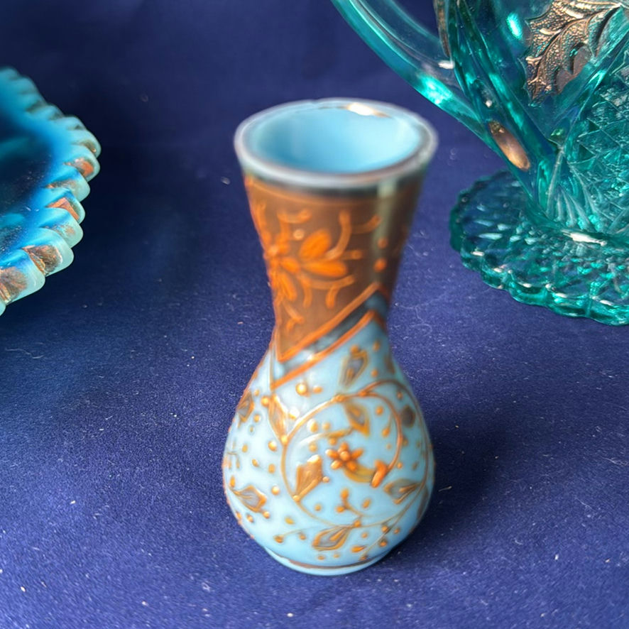 Blue Opalescent Glassware - image 6 of 16