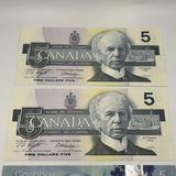 $5 Canadian Bills 1986 And 2013 - thumbnail 2 of 8
