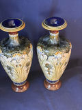 Antique Doulton Lambeth stoneware vases - thumbnail 1 of 8