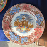 Antique English Transferware Plates Multi-Color Lot – Spode Delft Hurstmonceux & Wedgwood Ferrara - thumbnail 12 of 17