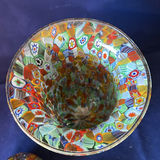 Vintage Murano Glass Trio Millefiori Gold Leaf Urn Vase Amedeo Rossetto Set Italian Art Glass - thumbnail 13 of 25