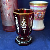 Vintage and antique Bohemian / Central European art glass pieces. - thumbnail 4 of 17
