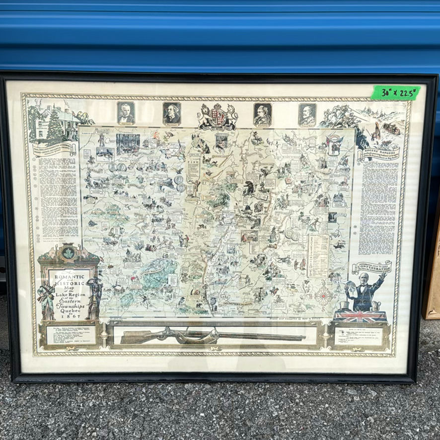 3 Framed Maps - image 5 of 6