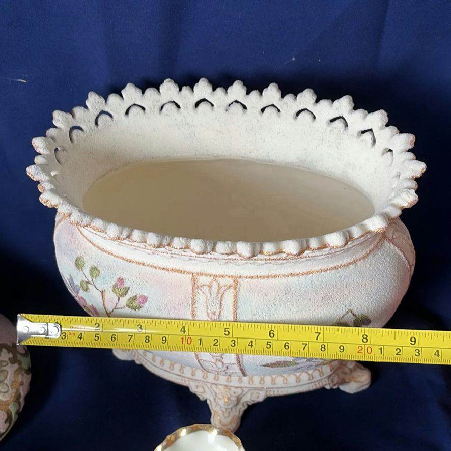 4 piece Nippon Coralene porcelain set - image 6 of 28