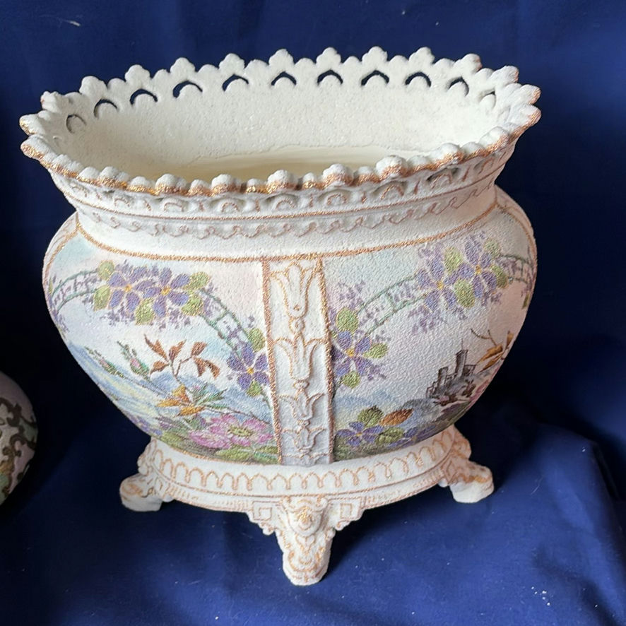 4 piece Nippon Coralene porcelain set - image 13 of 28