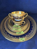 Antique Elite Works Limoges Cobalt Blue Heavy Gold Encrusted 11-Pc Service - thumbnail 1 of 19