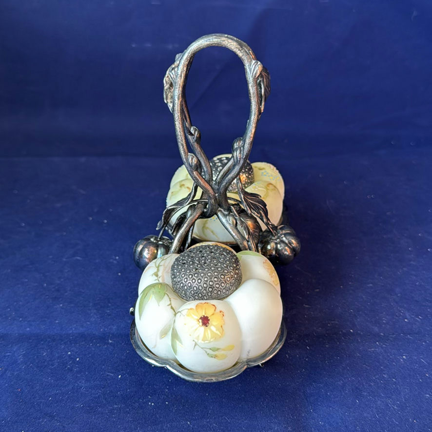 Burmese Art Glass Salt And Pepper Shaker Set - image 6 of 6