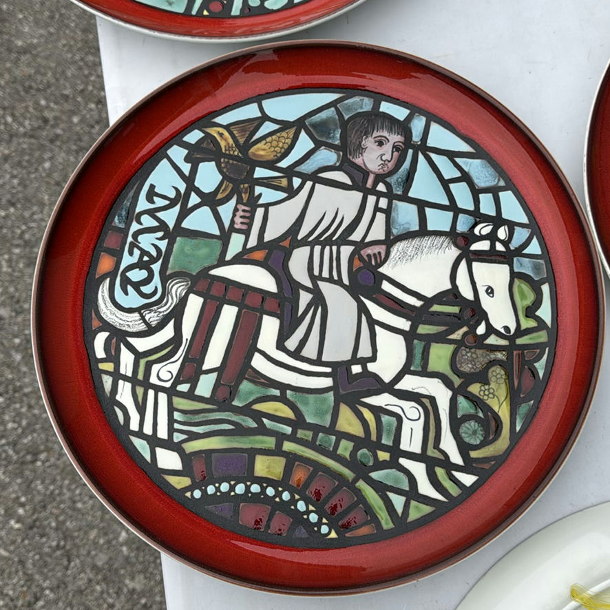 A Collection of twelve Poole pottery 'Medieval Calendar' series ceramic plates - image 15 of 26