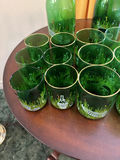 Anchor Hocking Forest Green "Wine and Cheese Picnic - thumbnail 5 of 12