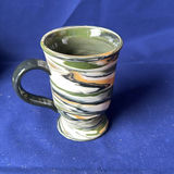 Collection of Marbled Pottery Bowls, Plate, Pitcher, and Vases - thumbnail 18 of 23