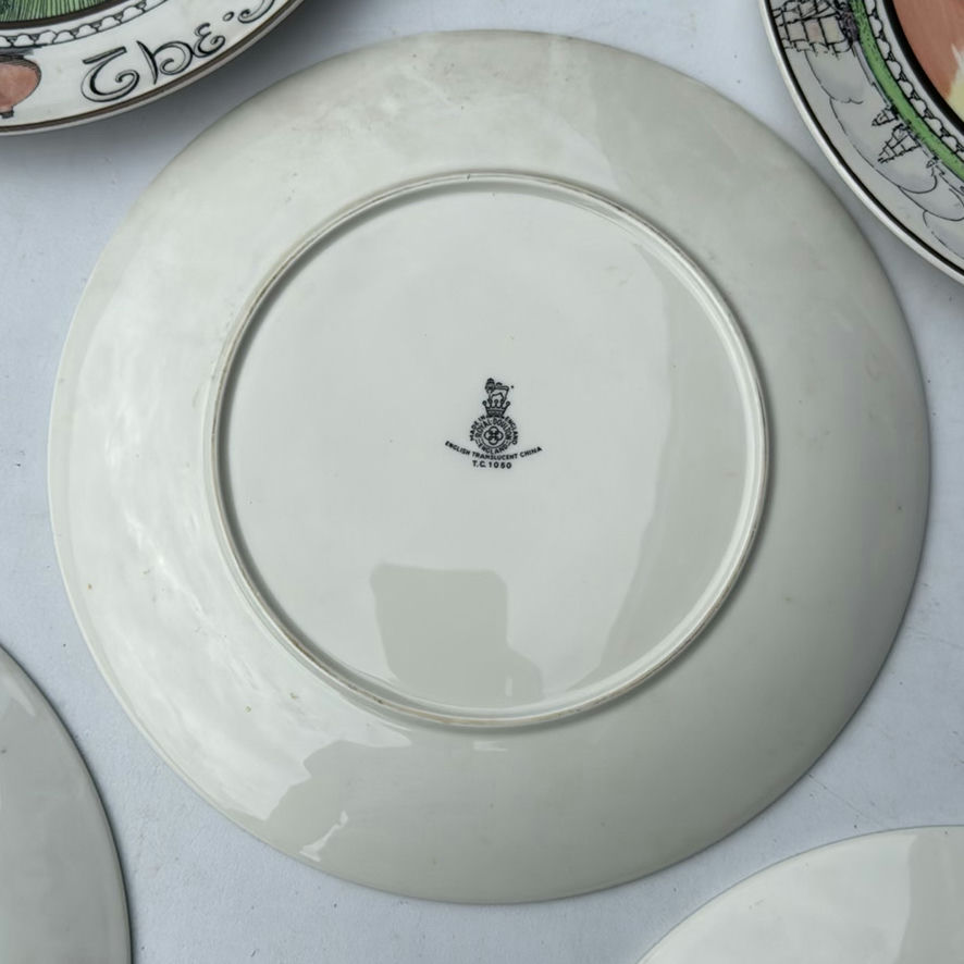 Set of Six Royal Doulton Colonial Character Decorative Plates - image 9 of 15