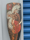 Indigenous Art On Paddle By Canadian John Doherty - thumbnail 6 of 13